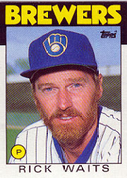 1986 Topps Baseball Cards      614     Rick Waits